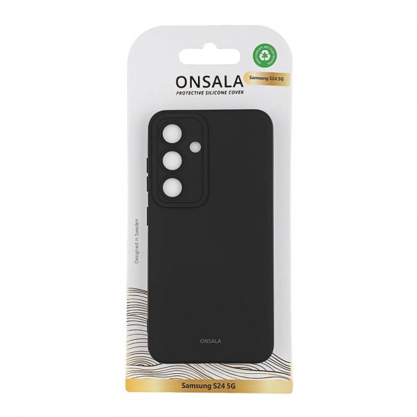 Onsala Samsung Galaxy S24 Skal Silikon Svart