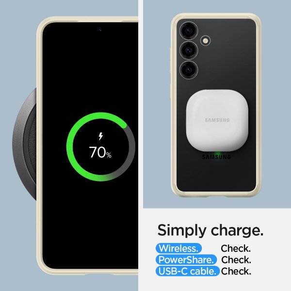Spigen Samsung Galaxy S24 Skal Ultra Hybrid Mute Beige