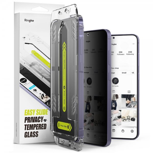 Ringke Samsung Galaxy S24 Skärmskydd Easy Slide Privacy 2-pack