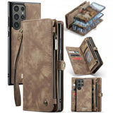 CaseMe Samsung Galaxy S24 Ultra Fodral 008 Series Löstagbart Skal Brun