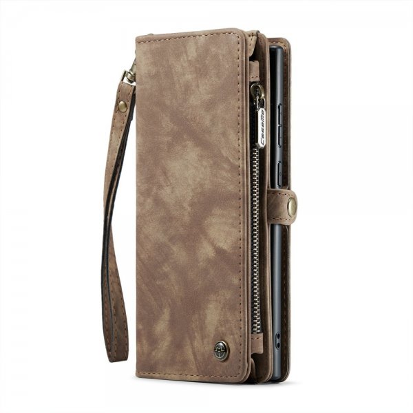 CaseMe Samsung Galaxy S24 Ultra Fodral 008 Series Löstagbart Skal Brun