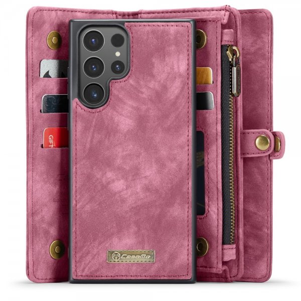 CaseMe Samsung Galaxy S24 Ultra Fodral 008 Series Löstagbart Skal Röd
