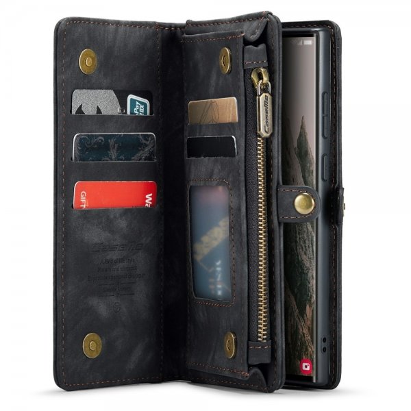 CaseMe Samsung Galaxy S24 Ultra Fodral 008 Series Löstagbart Skal Svart