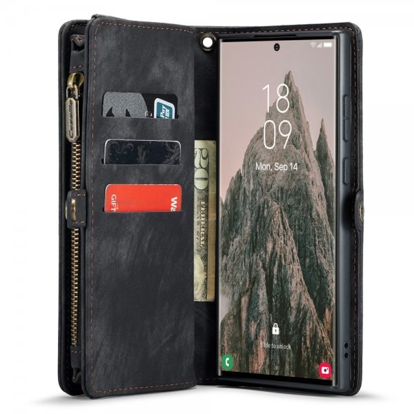 CaseMe Samsung Galaxy S24 Ultra Fodral 008 Series Löstagbart Skal Svart