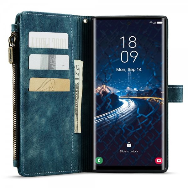 CaseMe Samsung Galaxy S24 Ultra Fodral C30 Series Blå
