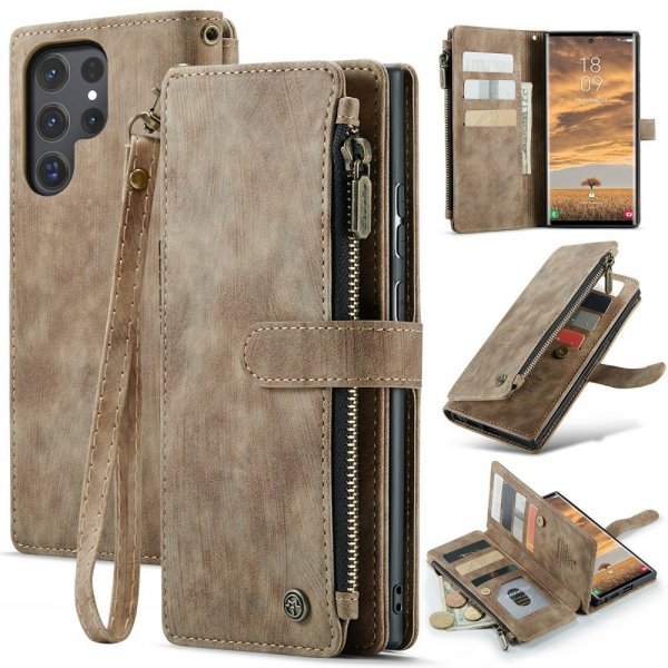 CaseMe Samsung Galaxy S24 Ultra Fodral C30 Series Brun