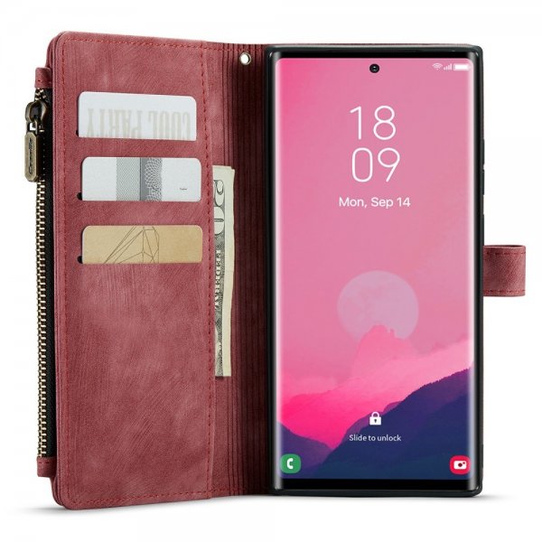 CaseMe Samsung Galaxy S24 Ultra Fodral C30 Series Röd