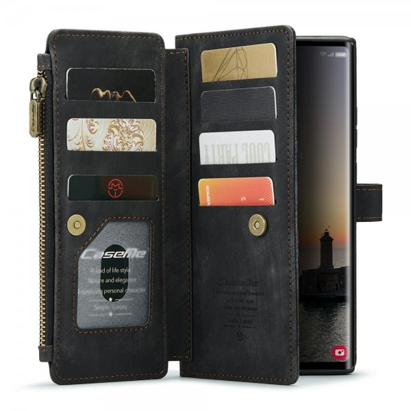 CaseMe Samsung Galaxy S24 Ultra Fodral C30 Series Svart