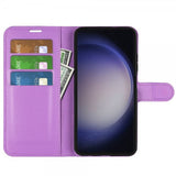 Samsung Galaxy S24 Ultra Fodral Litchi Lila