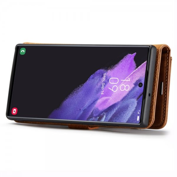 Dg.Ming Samsung Galaxy S24 Ultra Fodral med Löstagbart Skal Brun