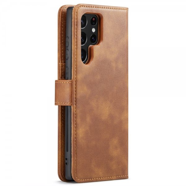 Dg.Ming Samsung Galaxy S24 Ultra Fodral med Löstagbart Skal Brun