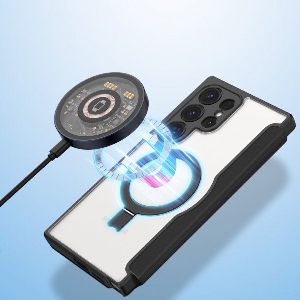 Dux Ducis Samsung Galaxy S24 Ultra Fodral Skin X Pro Series Kickstand MagSafe Svart