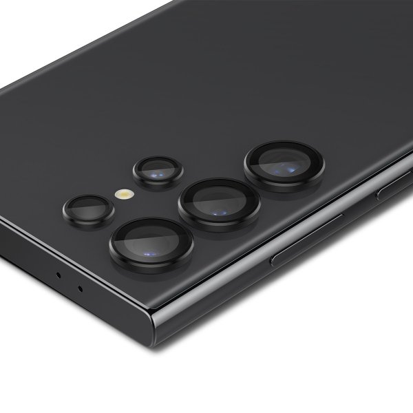 Spigen Samsung Galaxy S24 Ultra Kameraskydd GLAS.tR EZ Fit Optik Pro 2-pack Svart