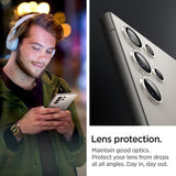 Spigen Samsung Galaxy S24 Ultra Kameraskydd GLAS.tR EZ Fit Optik Pro 2-pack Grå
