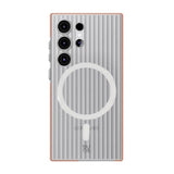 Rvelon Samsung Galaxy S24 Ultra Skal Korrugerad MagSafe Orange