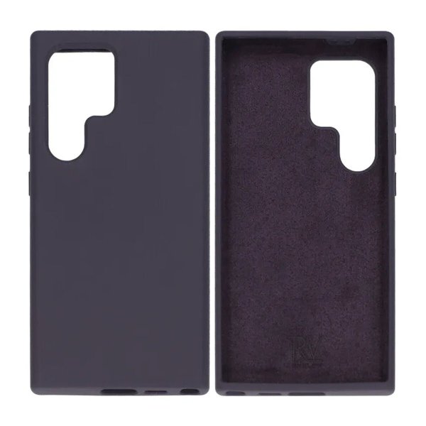 Rvelon Samsung Galaxy S24 Ultra Skal Silikon Mörklila