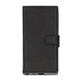 Rvelon Samsung Galaxy S24 Ultra Fodral Äkta Läder Kortfack Svart