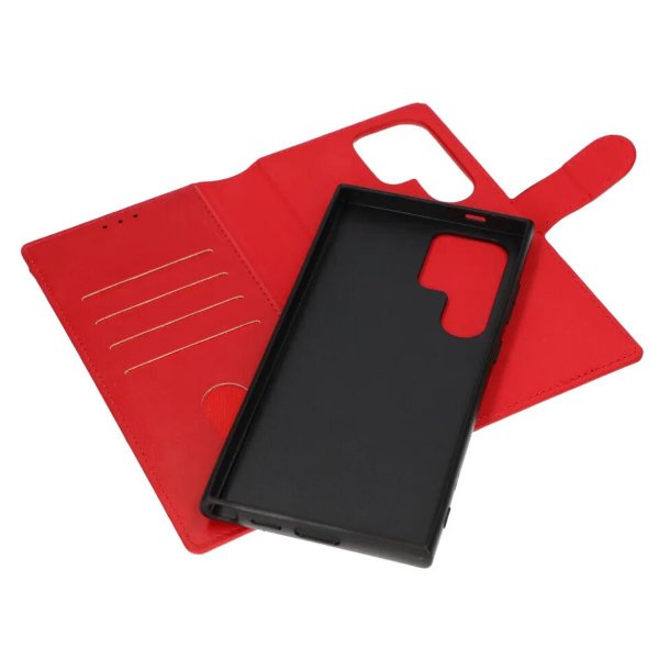 Rvelon Samsung Galaxy S24 Ultra Fodral Magnetiskt Avtagbart Skal Röd