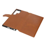 Rvelon Samsung Galaxy S24 Ultra Fodral 4 Kortfack Brun