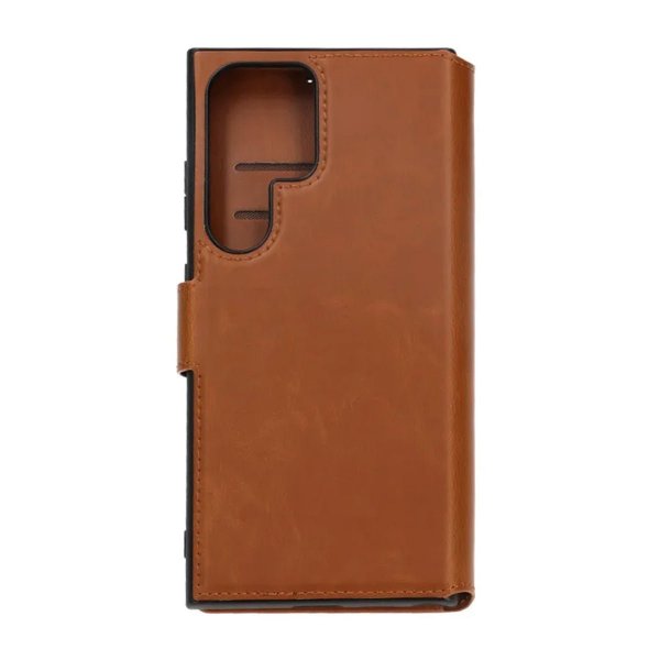 Rvelon Samsung Galaxy S24 Ultra Fodral 4 Kortfack Brun