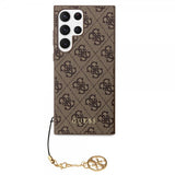 Guess Samsung Galaxy S24 Ultra Skal 4G Charm Brun