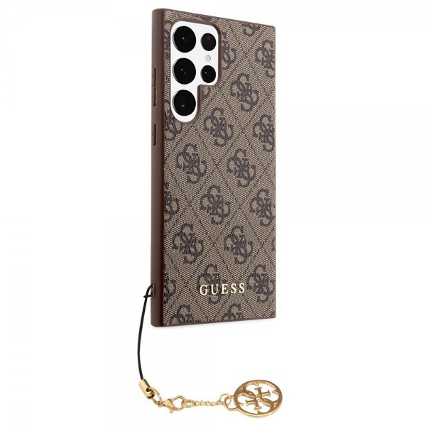 Guess Samsung Galaxy S24 Ultra Skal 4G Charm Brun
