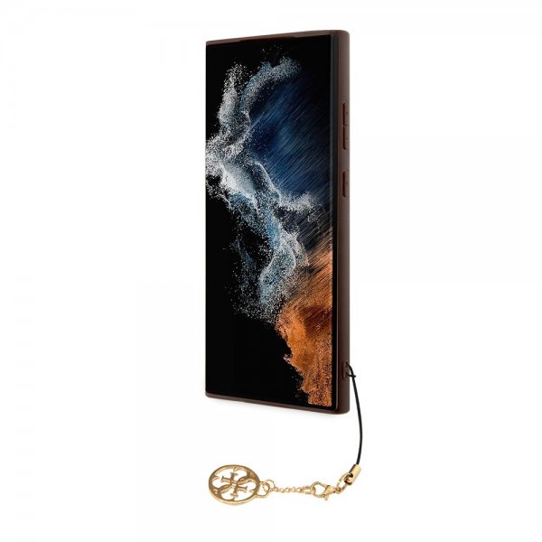 Guess Samsung Galaxy S24 Ultra Skal 4G Charm Brun