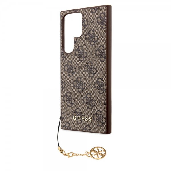 Guess Samsung Galaxy S24 Ultra Skal 4G Charm Brun