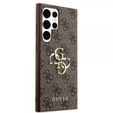 Guess Samsung Galaxy S24 Ultra Skal 4G Metal Logo Brun