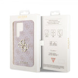 Guess Samsung Galaxy S24 Ultra Skal 4G Metal Logo Rosa