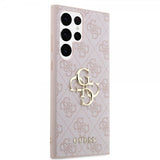 Guess Samsung Galaxy S24 Ultra Skal 4G Metal Logo Rosa