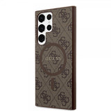 Guess Samsung Galaxy S24 Ultra Skal 4G Pattern MagSafe Brun
