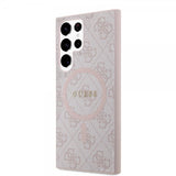 Guess Samsung Galaxy S24 Ultra Skal 4G Pattern MagSafe Rosa