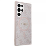 Guess Samsung Galaxy S24 Ultra Skal 4G Pattern MagSafe Rosa