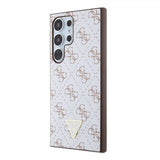 Guess Samsung Galaxy S24 Ultra Skal 4G Print Grained Vit