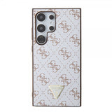Guess Samsung Galaxy S24 Ultra Skal 4G Print Grained Vit
