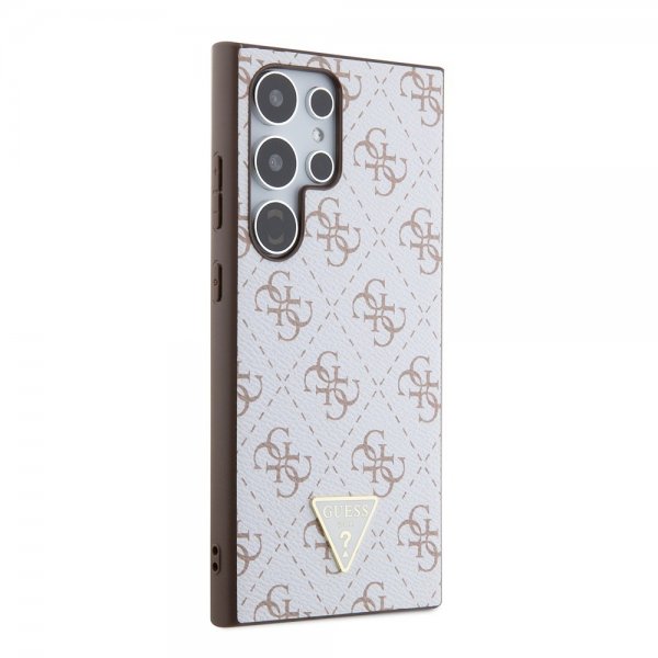 Guess Samsung Galaxy S24 Ultra Skal 4G Print Grained Vit