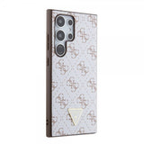 Guess Samsung Galaxy S24 Ultra Skal 4G Print Grained Vit