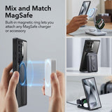 ESR Samsung Galaxy S24 Ultra Skal Boost Flickstand MagSafe Frostad Transparent