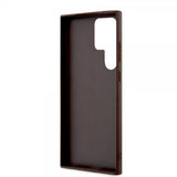 Guess Samsung Galaxy S24 Ultra Skal Bottom Stripe Metal Logo Brun