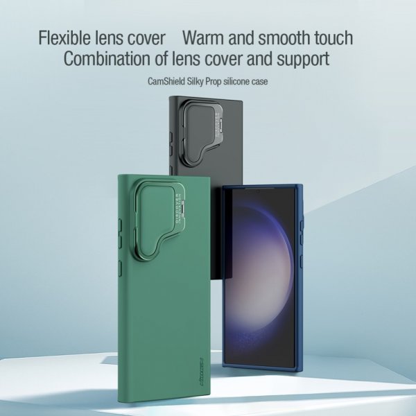 Nillkin Samsung Galaxy S24 Ultra Skal CamShield Silky Prop Blå