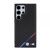 BMW Samsung Galaxy S24 Ultra Skal Carbon Tricolor Stripe MagSafe Svart