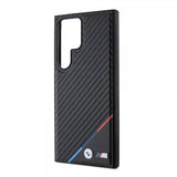 BMW Samsung Galaxy S24 Ultra Skal Carbon Tricolor Stripe MagSafe Svart