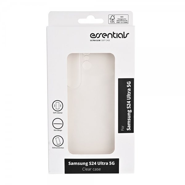 Essentials Samsung Galaxy S24 Ultra Skal Clear Case Transparent