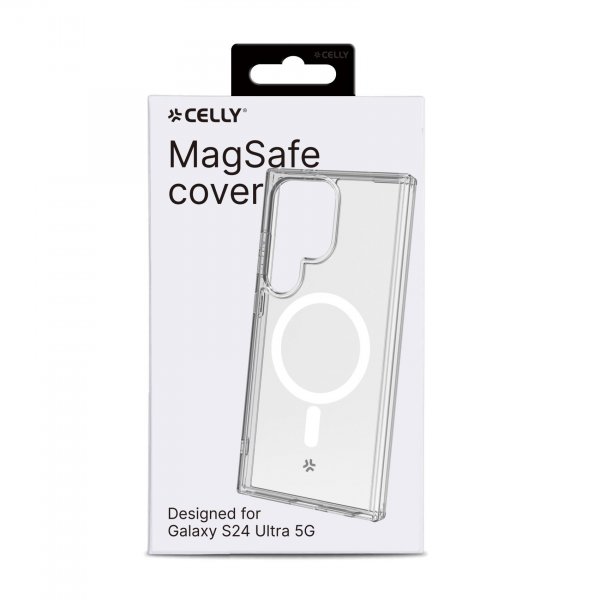 Celly Samsung Galaxy S24 Ultra Skal GELSKINMAG MagSafe Transparent