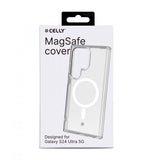 Celly Samsung Galaxy S24 Ultra Skal GELSKINMAG MagSafe Transparent