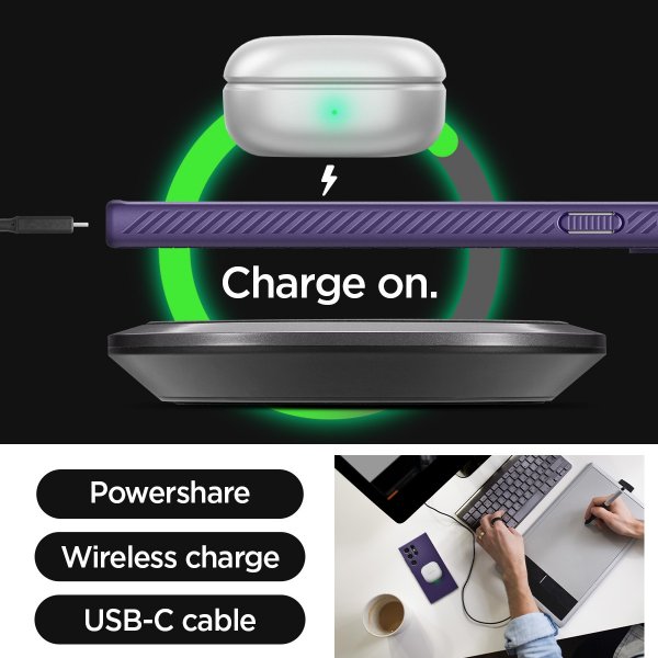 Spigen Samsung Galaxy S24 Ultra Skal Liquid Air Deep Purple