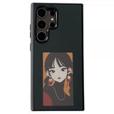 Samsung Galaxy S24 Ultra Skal med Inbyggd Display E Ink Case Svart