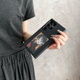 Samsung Galaxy S24 Ultra Skal med Inbyggd Display E Ink Case Svart