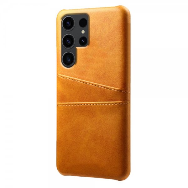 Samsung Galaxy S24 Ultra Skal med två Kortfack Ljusbrun